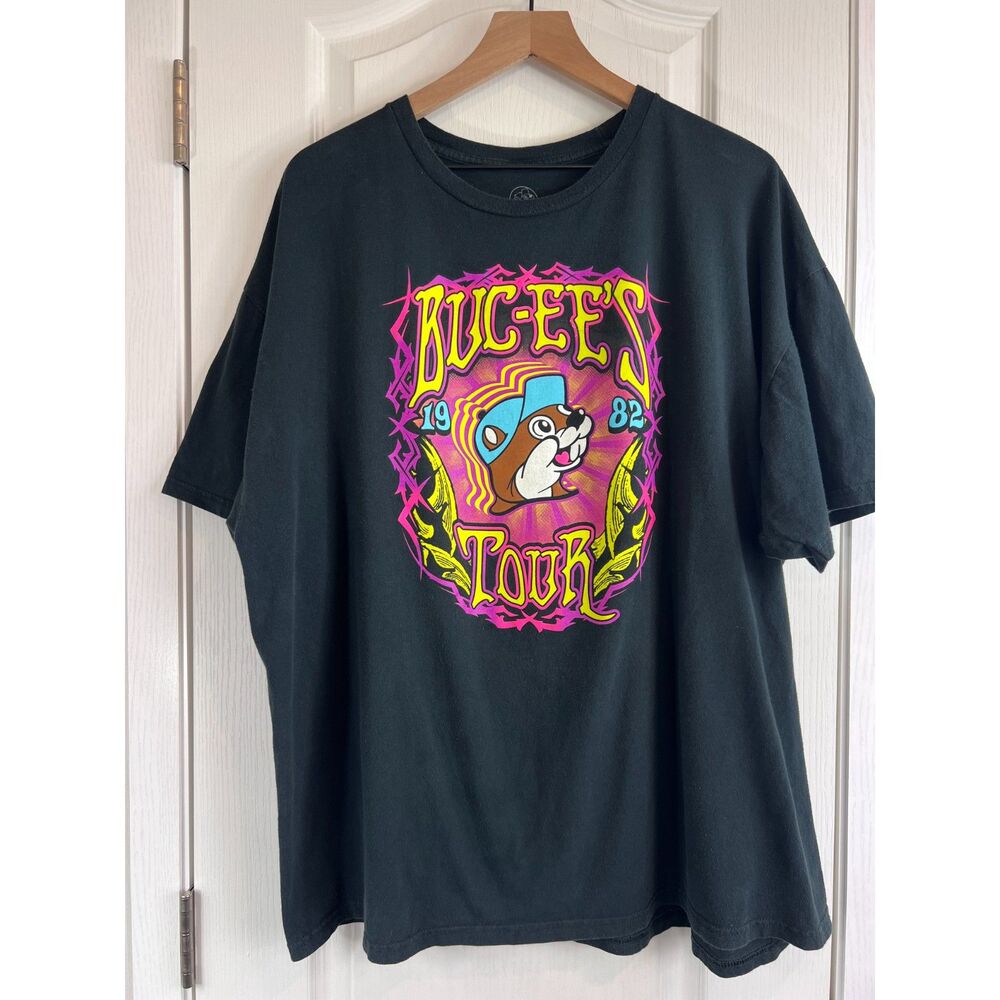 Buc-ee's Tour 1982-2021 T Shirt Black Pink Blue Yellow Adult Size 2X